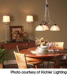 Using Recessed or track lighting